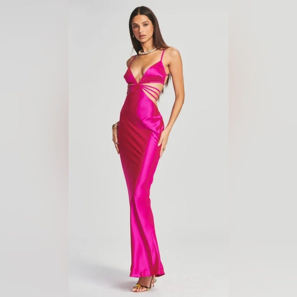 Retrofete Selma Dress | NWT | Large | Neon Pink - Picture 3 of 9